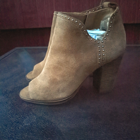 Lucky brand peep toe bootie heeled sandal size 8 - Picture 3 of 6